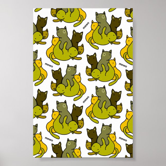 Póster Olive kittens (Frente)