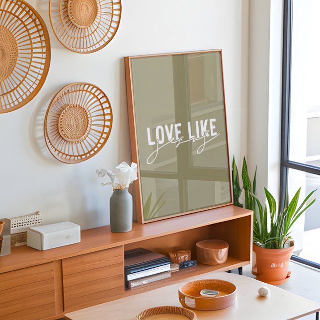 Póster Olive Love like Jesus Christian (Subido por el creador)