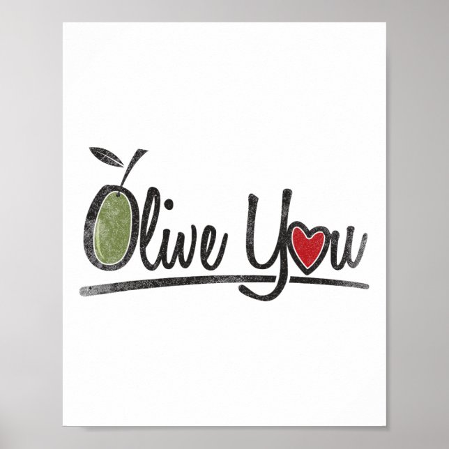 Póster Olive You - Love Pun (Frente)