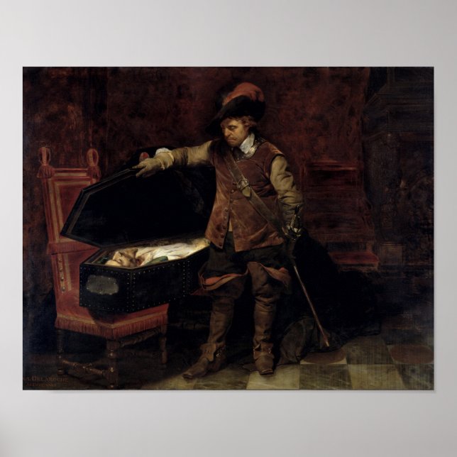Póster Oliver Cromwell abrió el ataúd de Carlos (Frente)