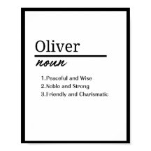 Oliver, definición de nombre personalizado de niño
