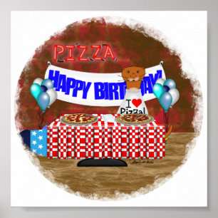 Póster Oliver ¡El Otter tiene 6 años! Feliz cumpleaños