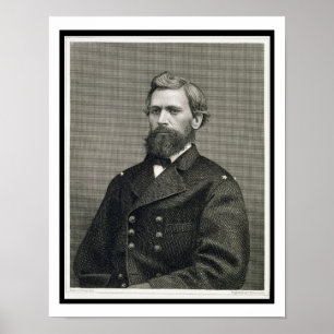 Póster Oliver Otis Howard (1830-1909), grabado por Robert