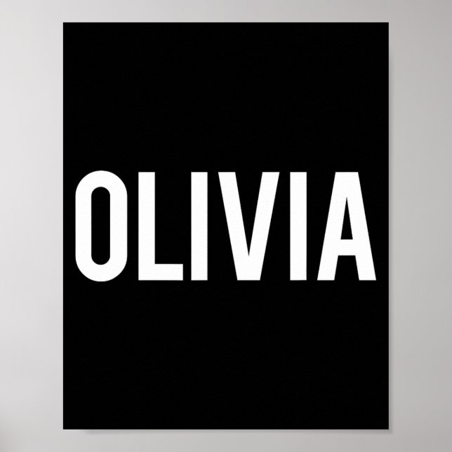 Póster Olivia - Cool New Funny Name Fan Gift Tee  (Frente)
