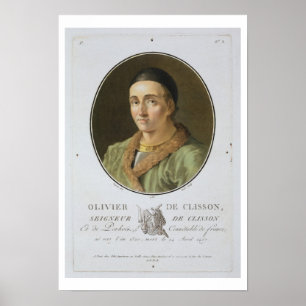 Póster Olivier de Clisson (1336-1407) from 'Portraits des