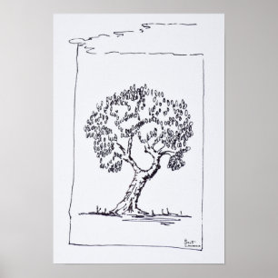 Póster Olivo   Sur de Francia