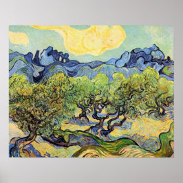 Póster Olivos con Alpilles por Vincent van Gogh