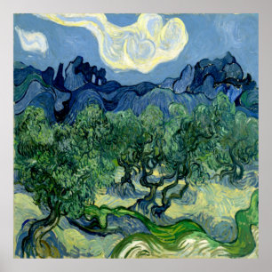 Póster Olivos de Vincent van Gogh