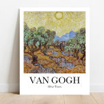 Póster Olivos de Vincent van Gogh<br><div class="desc">Paisaje famoso de los olivos de Vincent van Gogh (1889)</div>