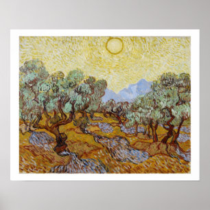 Póster Olivos de Vincent van Gogh el  , 1889