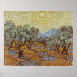 Póster Olivos, Vincent van Gogh
