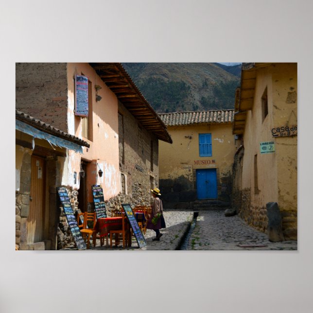 Póster Ollantaytambo, Perú, calle Museo (Frente)