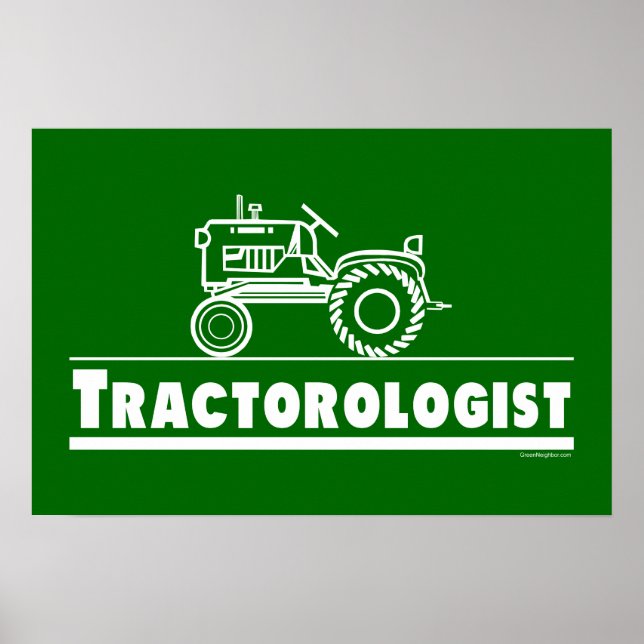 Póster Ología del Tractor Verde (Frente)