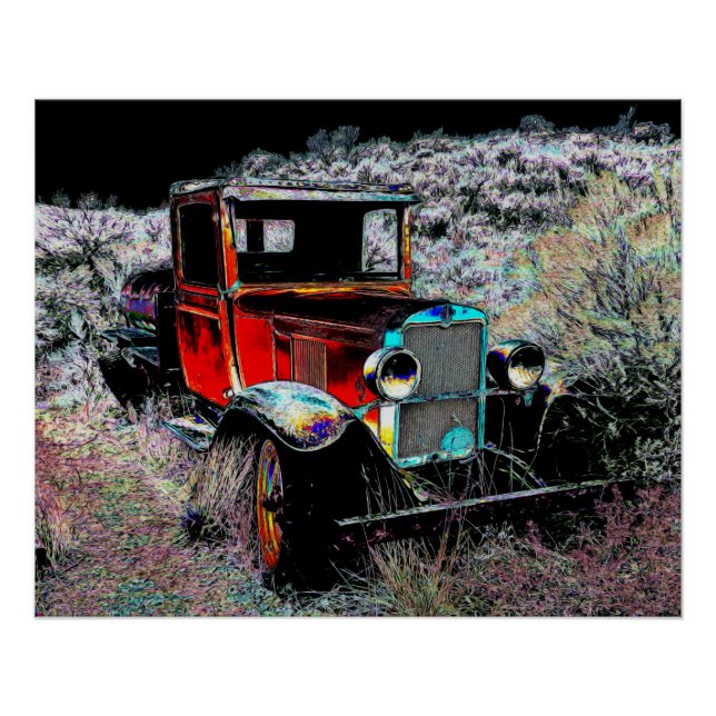 Póster Olvidado - Camión viejo (Anverso)