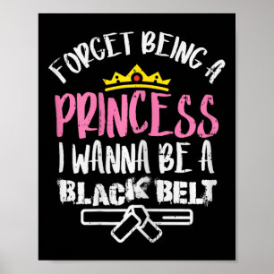 Póster Olvídate de la princesa que quiero ser negro Karat