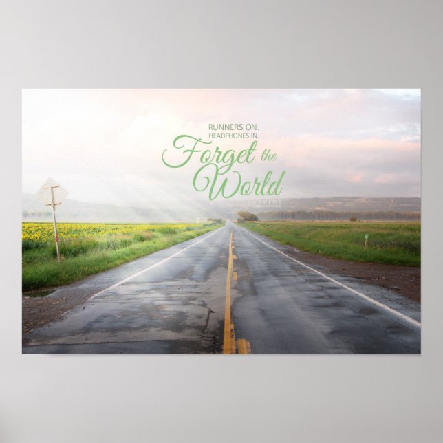 Póster Olvídate del mundo (Frente)