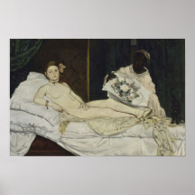 Olympia de Manet - Poster