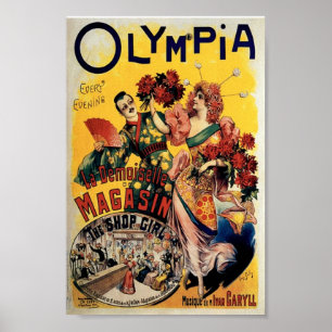 Póster Olympia, la opereta del Chica de Tiendas