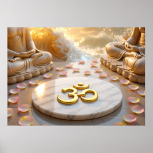PÓSTER OM - AUM - BUDISMO ZEN