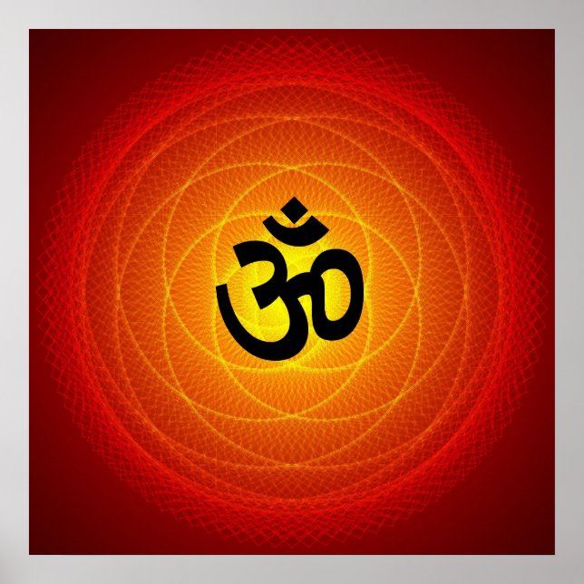 Póster Om espiritual (Frente)