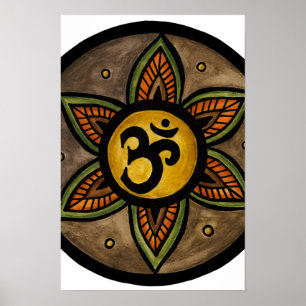 Póster Om Mandala Poster