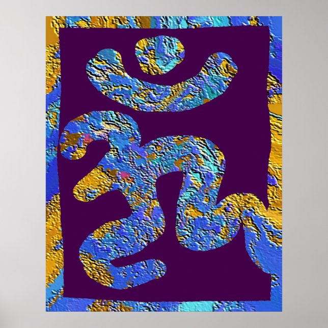 Póster OM MANTRA - Por la paz (Frente)