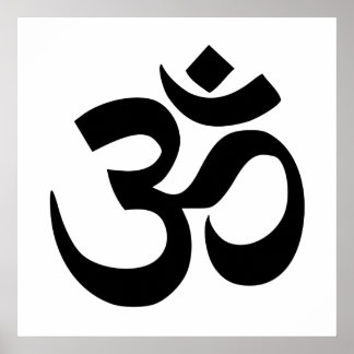 Póster Om Namah Shivaya Aum Shanti Aum Om Symbol ॐ Paz