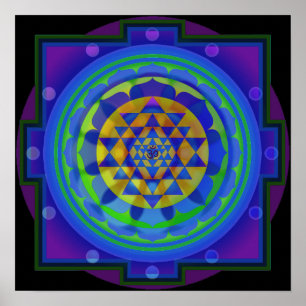 Póster OM Yantra Mandala