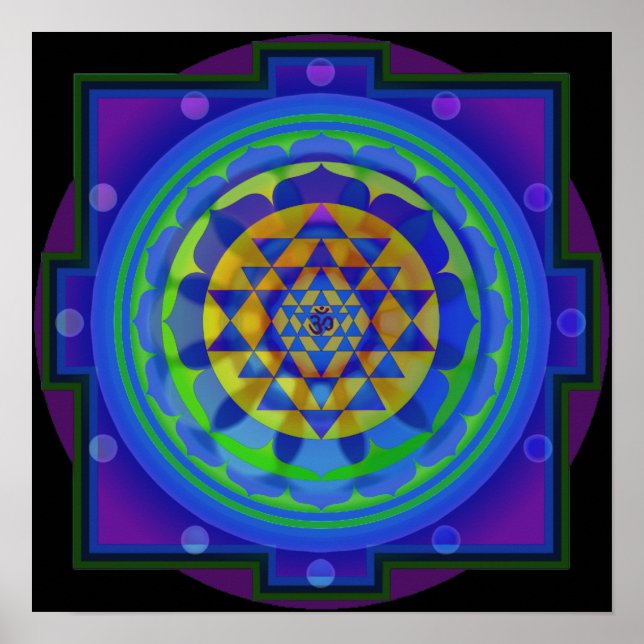 Póster OM Yantra Mandala (Frente)