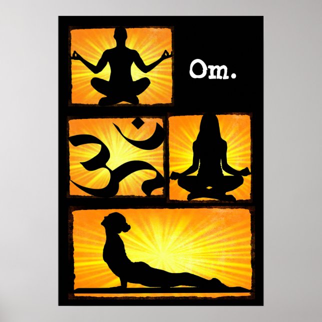 Póster Om Yoga Meditation Poster (Frente)