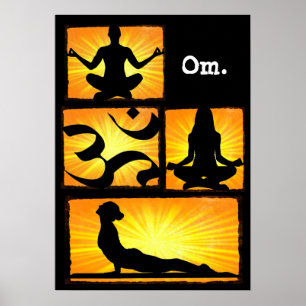 Póster Om Yoga Meditation Poster