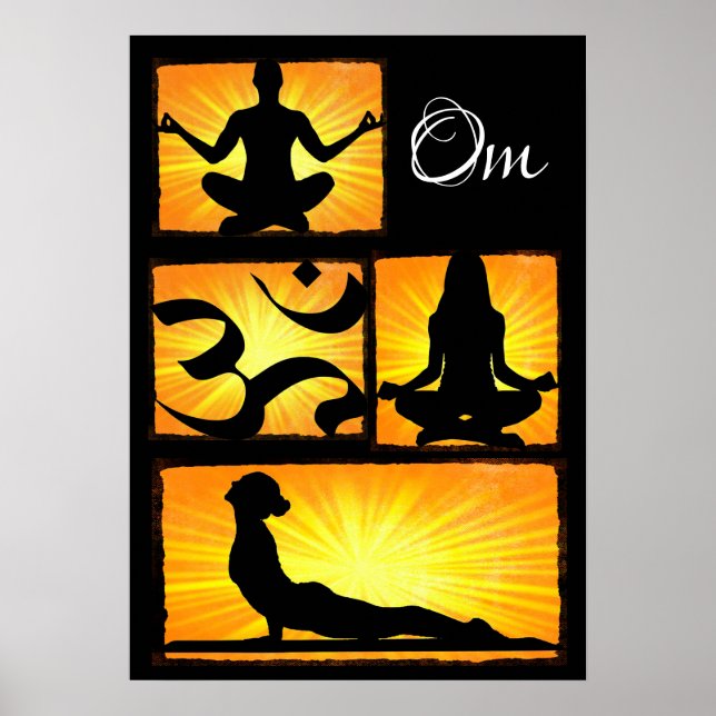 Póster Om Yoga Meditation Poster (Frente)