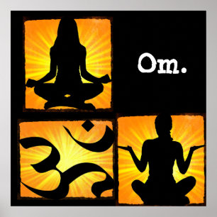 Póster Om Yoga Meditation Poster