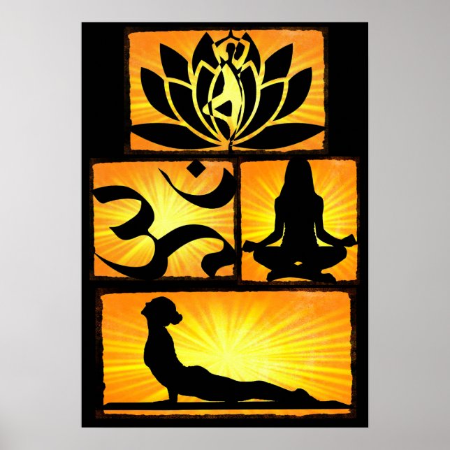 Póster Om Yoga Meditation Poster (Frente)