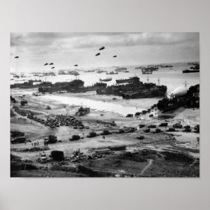 Póster Omaha Beach Resupply - Invasión de Normandía - 194