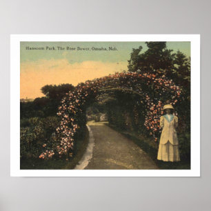 Póster Omaha Nebraska 1913 Hanscom Park Vintage