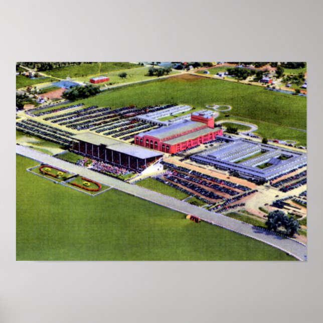 Póster Omaha Nebraska Ak Sar Ben Race Track and Coliseo (Frente)