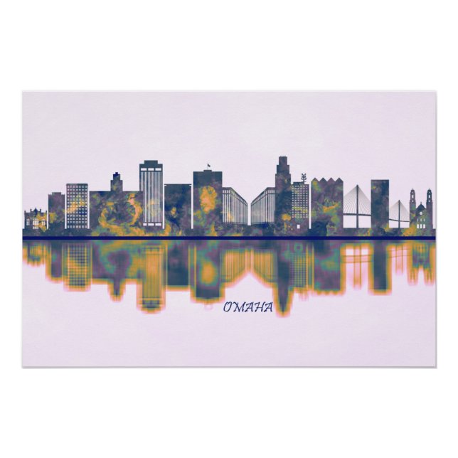 Póster Omaha Skyline (Anverso)