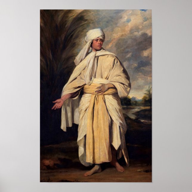 Póster Omai de las Islas Amigas por Sir Joshua Reynolds (Frente)