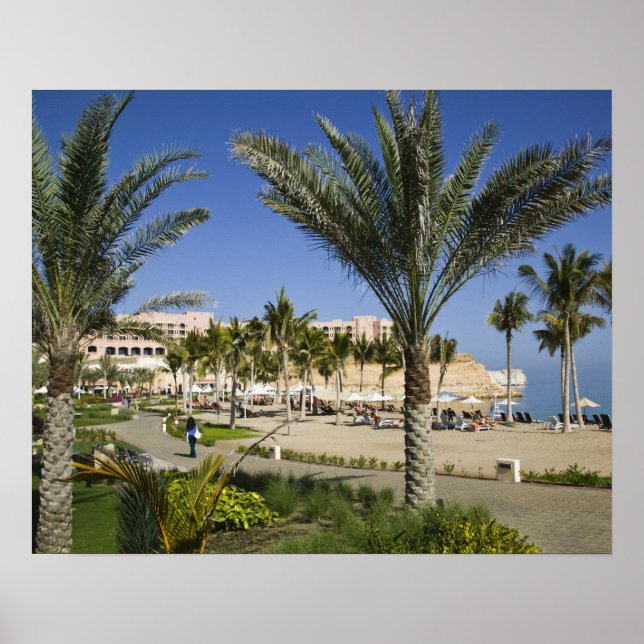 Póster Omán, Mascate, Al, Jissah. Shangri, La Barr Al, (Frente)