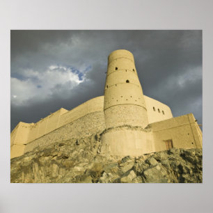 Póster Oman, Western Hajar Mountains, Bahla. Bahla Fort
