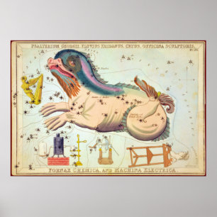 Póster Omaso Georgii, Fluvius Eridanus, Cetus, etc