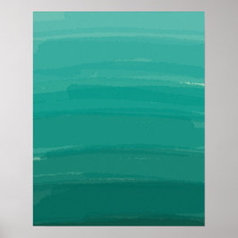 Póster Ombre de barrido verde