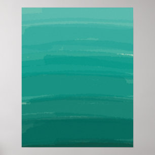 Póster Ombre de barrido verde