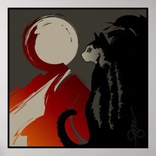 Póster Ombre d'un Chat