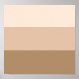 Póster Ombre marrón a rayas