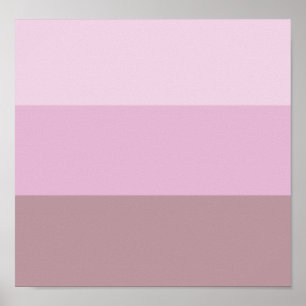 Póster Ombre rayado rosado púrpura