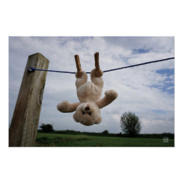 Póster Omdenken naar positief en humor.