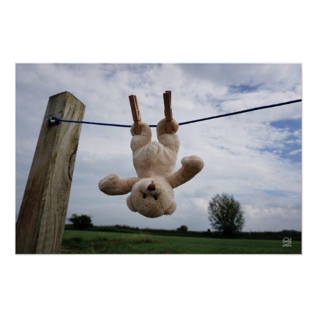 Póster Omdenken naar positief en humor. (Anverso)