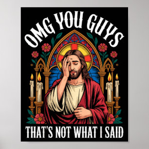 Póster Omg Chicos Yo Nunca Dije Esa Camiseta Divertida Je